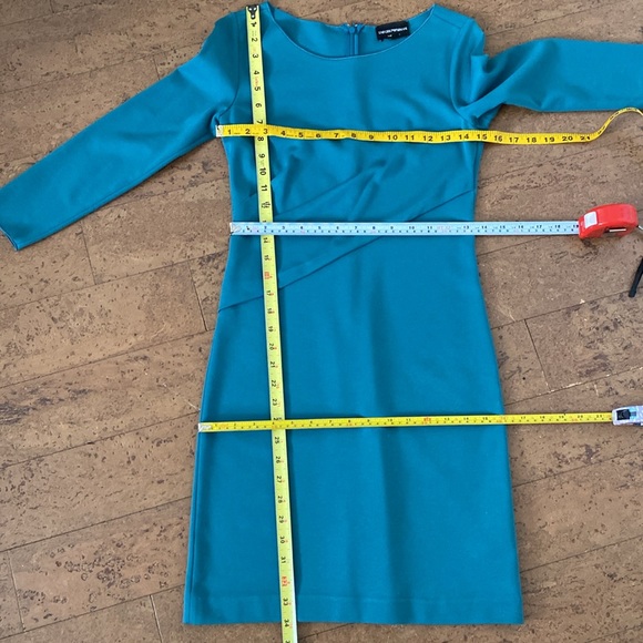 REDUCED! Emporio Armani Made in Italy 🇮🇹 teal green short dress! Very flattering - Picture 9 of 11